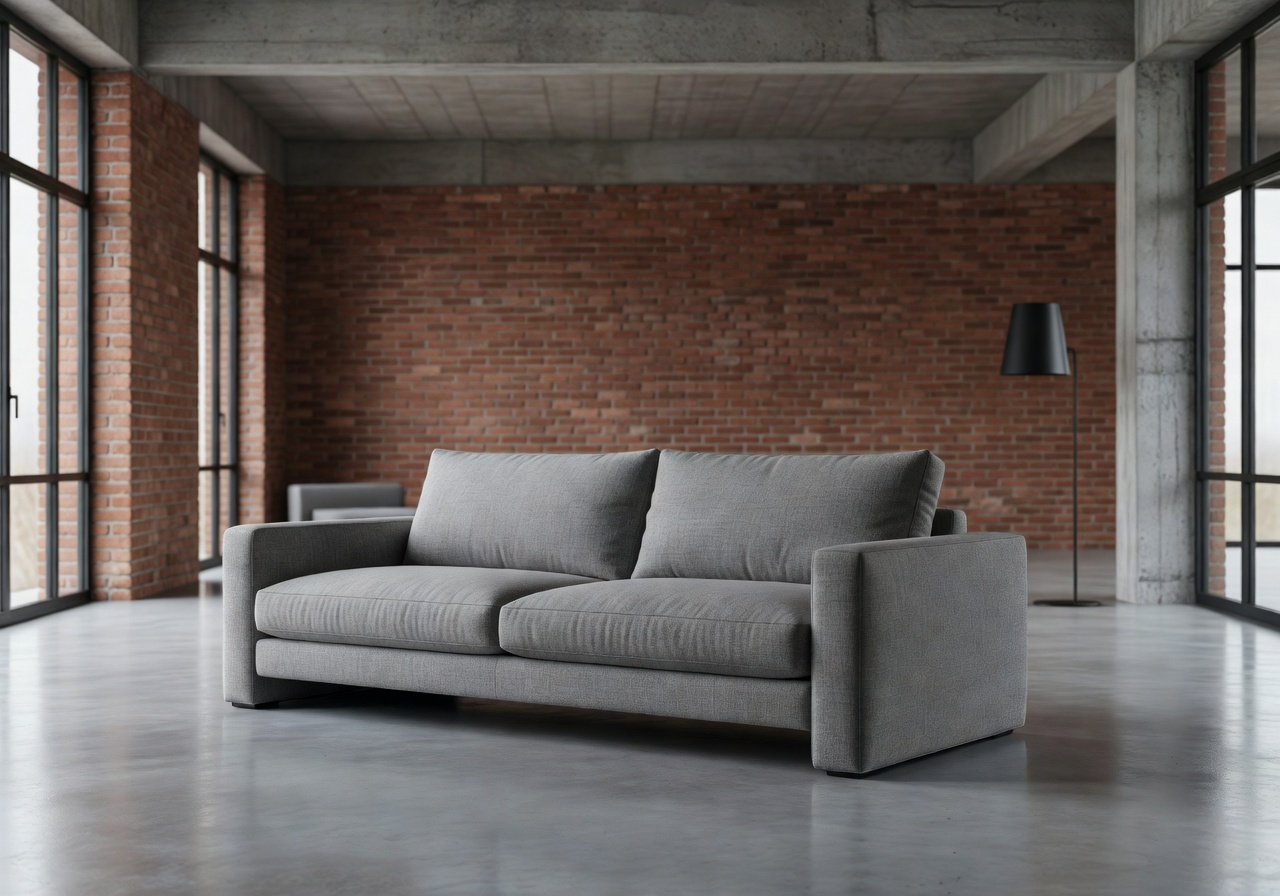 B&B Italia contemporary sofa design in modern loft